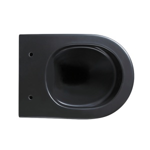 Vas toaleta WC suspendat Mizu Black Matt cu capac din duroplast cu softclose - Img 13