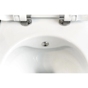 Vas wc cu functie de bideu incorporat si baterie, alb, 420x364mm - Img 3