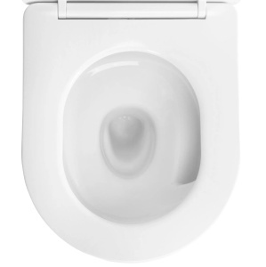 Vas WC suspendabil Rea Carlo Mini Tornado NF Gold Edge - Img 3