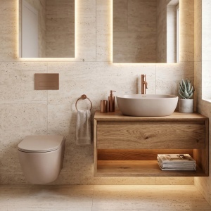 Vas WC suspendabil REA Focus Tornado Taupe - Img 6