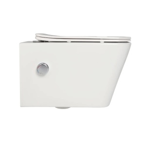 Vas wc suspendat cu functie bideu rimless, dreptunghiular, apă calda/rece, capac soft close - Img 8