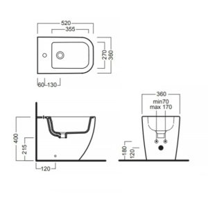 Vas wc suspendat Hatria Bianca Rimless alb - Img 4