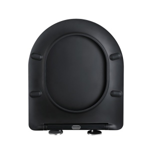 Vas WC suspendat Mizu Black Matt 03, rimless cu capac din duroplast si inchidere softclose - Img 9