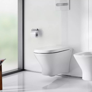 Vas WC suspendat Roca Nexo Rimless alb 53.5 x 36 cm fara capac - Img 2