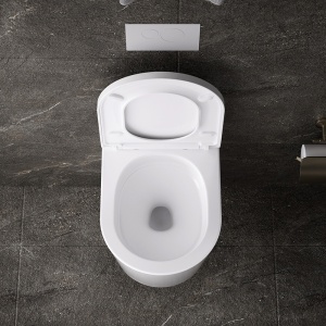 Vas wc suspendat Tornado Elite White, rimless cu capac din duroplast cu softclose - Img 5