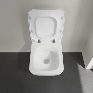 Vas wc suspendat Villeroy & Boch Collaro rimless cu capac softclose alb alpin - Img 6