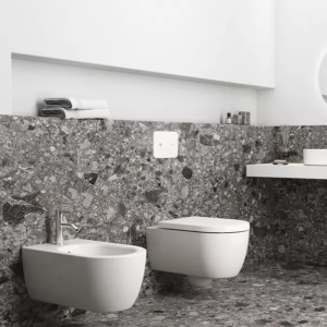 Baterie bideu Ideal Standard Atelier Joy argintiu Silver Storm cu ventil - Img 9