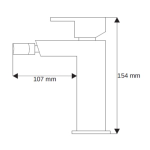 Baterie bideu PRO QUADRO 4315-P, Crom, perlator - Img 2