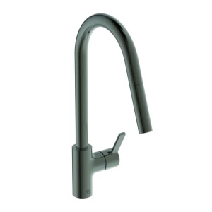 Baterie bucatarie cu dus extactibil Ideal Standard Gusto 235 gri Magnetic Grey 1 tip de jet - Img 1