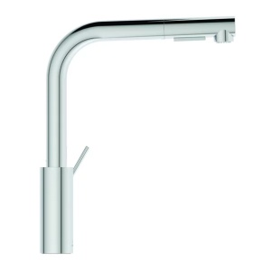 Baterie bucatarie cu dus extactibil Ideal Standard Gusto 295 crom lucios 2 tipuri de jet - Img 2