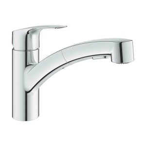 Baterie bucatarie cu dus extractibil Grohe Eurosmart New crom - Img 3