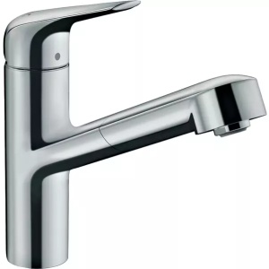 Baterie bucatarie cu dus extractibil Hansgrohe Focus M42 150 Eco cu 1 jet - Img 1