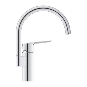 Baterie bucatarie Grohe Start cu pipa pivotanta crom lucios - Img 1