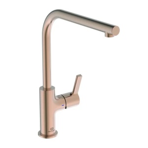Baterie bucatarie Ideal Standard Gusto 303 pipa rotativa cupru Sunset Rose - Img 1