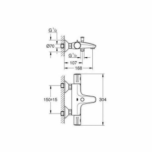 Baterie cada Grohe Grohtherm 800 termostatica - Img 4