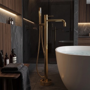 Baterie cada pentru podea Rea Lungo Diamond Gold - Img 6