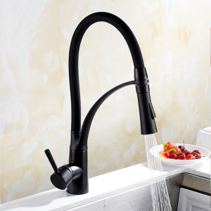 Baterie de bucătărie F1505B-BL pentru blat, culoare Negru - Img 6