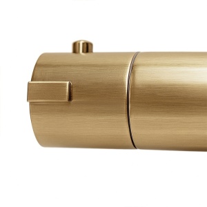 Baterie de dus cu termostat si dus tip ploaie T151 auriu periat - Img 10