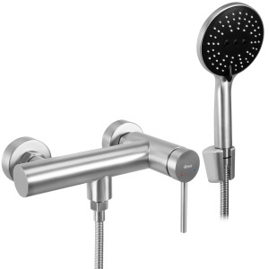 Baterie de duș REA Foss/Clif Brush Nickel