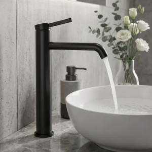 Baterie inalta pentru lavoar Rea Rivo Black High - Img 2
