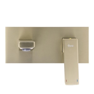 Baterie incastrata pentru lavoar Premium Rea Jow Brush Gold - Img 3