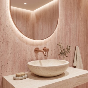 Baterie lavoar incastrata REA Venti Brush Copper - Img 5