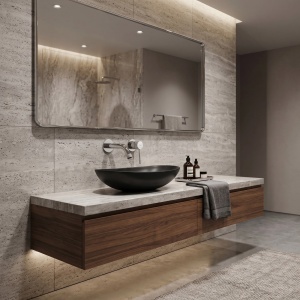 Baterie lavoar incastrata REA Venti Chrome - Img 3