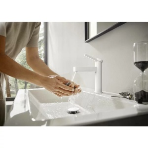 Baterie lavoar monocomanda Hansgrohe Finoris 110 crom cu ventil Pop-Up - Img 7