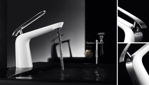Baterie Lavoar PRO White U.H2601, Montaj Pe Blat, Inaltime 16.6 Cm, Finisaj Crom - Img 5