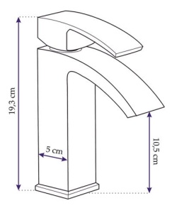 Baterie lavoar REA ENZO LOW, Montaj pe blat, inaltime 19 cm, finisaj Crom - Img 6