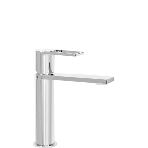 Baterie Lavoar REA FLIP CHROME LOW, Montaj Pe Blat, Capat Fix, Monocomanda, Inaltime 18 Cm, Crom