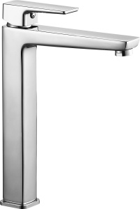 Baterie Lavoar REA ORIX CHROME High, Montaj Pe Blat, Capat Fix, Monocomanda, Inaltime 27.5 Cm, Finisaj Crom - Img 1