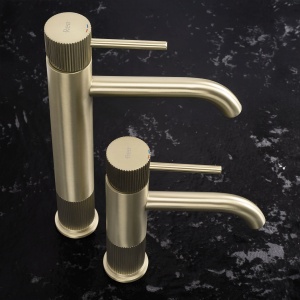 Baterie pentru baie Rea Lungo Stripe Brush Gold Low - Img 7