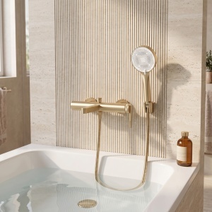 Baterie pentru cada de perete Rea Grace Brush Gold - Img 5