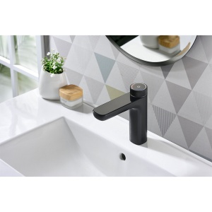 Baterie pentru lavoar FAPTER, Cu Display LCD, Culoare Negru - Img 2