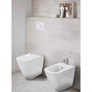 Bideu stativ cu fixare ascunsa Spectrum Tyber 35.5 x 51.5 cm alb - Img 3