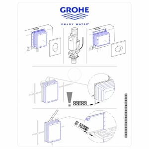 Burduf de vizitare pentru cadru incastrat Grohe Rapid SLX - Img 2
