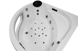 Cabina de baie SPA cu hidromasaj si functie sauna cu aburi MO-1549, Dimensiune 135x135x220cm - Img 11