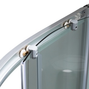 Cabina de dus cu hidromasaj culoare crom periat si cadita alba Puerto-01B 90x 90 cm - Img 15