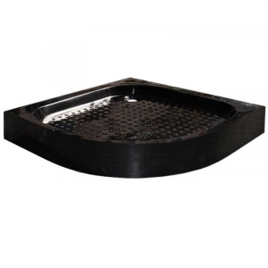 Cabina de dus cu rame negre sticla securizata si cadita inclusa BS01A/SXL01A 80 x 80 cm - Img 19