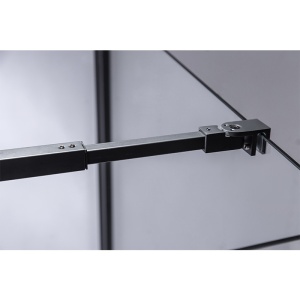 Cabina de dus cu sticla securizata rame negre ZES-BS04B 90 x 90 cm - Img 12