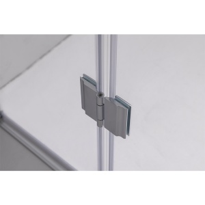 Cabina de dus din sticla securizata cu cadita de dus slim neagra KZ1180B/RIKO 90 x 90 cm - Img 7