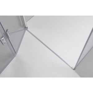 Cabina de dus din sticla securizata cu cadita de dus slim neagra KZ1180B/RIKO 90 x 90 cm - Img 17