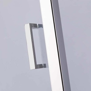 Cabina de dus dreptunghiulara din sticla securizata cu rame cromate KZ103 90 x 80 cm - Img 18