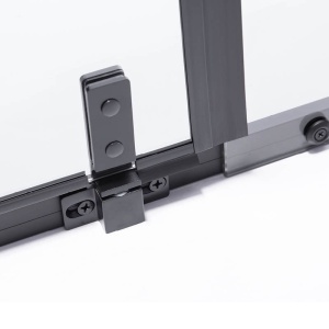 Cabina de dus dreptunghiulara din sticla securizata rame negre BS12D 90x80 cm - Img 12