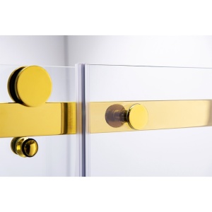 Cabina de dus dreptunghiulara KZ202B auriu 110 x 90 cm sticla 8 mm - Img 20
