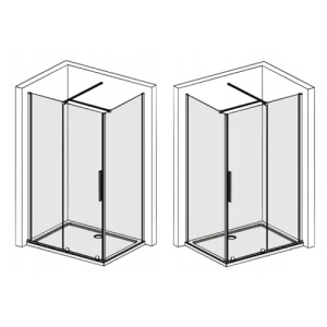 Cabina de dus glisanta Veldman Lea crom 140 x 80 cm sticla 8 mm - Img 13