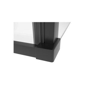 Cabina de dus glisanta Veldman Odea Black negru mat 140 x 90 cm sticla 8 mm - Img 10