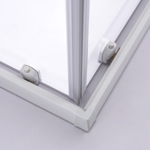 Cabina de dus patrata cu rame albe si cadita alba antialunecare KZ93B-SXL02B 90 x 90 cm - Img 11