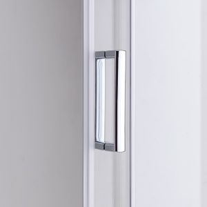 Cabina de dus patrata din sticla securizata 5mm si rame cromate cu cadita neagra inclusa KZ93A-ST02A 80 x 80 cm - Img 10